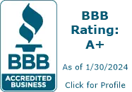 Better Business Bureau logo that links to our BBB profile